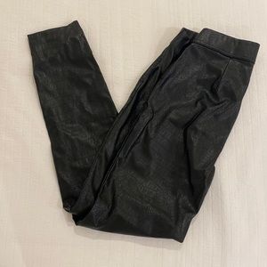 Black leather pants